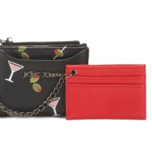 Betsey Johnson Martini 🍸 Card Case Set